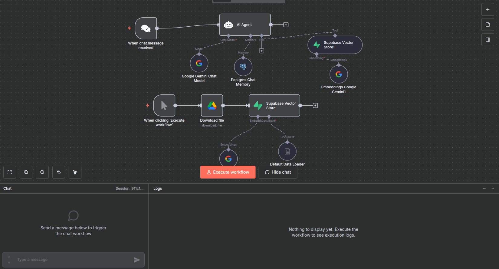 RAG AI Agent workflow diagram